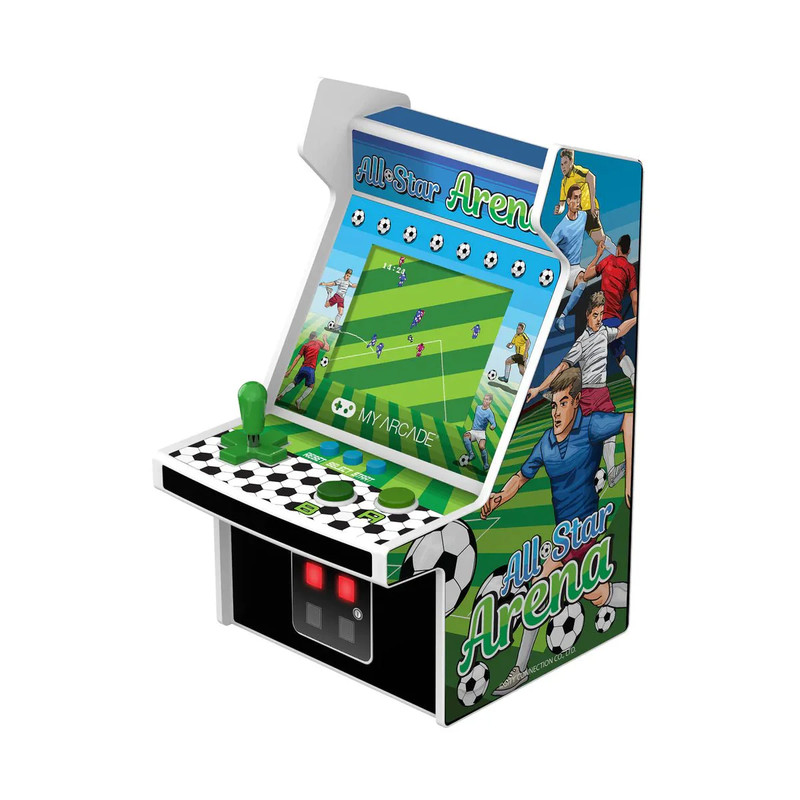 My Arcade All-Star Arena +300 Bonus Games Collectible Retro - Green/White - ماكينة ألعاب